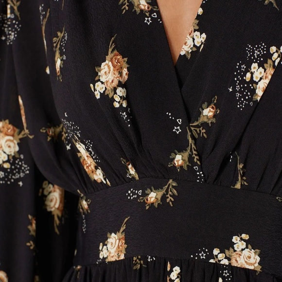 Maje Rasmus Dress Black Floral - Picture 4 of 13